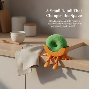 <span class=keywords><strong>Support</strong></span> d'éponge de lavabo imprimé en 3D, <span class=keywords><strong>support</strong></span> d'éponge de lavabo avec drainage, <span class=keywords><strong>support</strong></span> de rangement amusant avec éponge souriante mignonne - Product Image 6