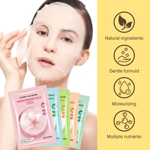 5pz/Scatola <span class=keywords><strong>Maschera</strong></span> <span class=keywords><strong>Viso</strong></span> Idratante all'Aloe Vera e Acido Ialuronico, <span class=keywords><strong>Maschera</strong></span> <span class=keywords><strong>Rinfrescante</strong></span> al Tè Verde, Ciliegia, Carota, Cactus e Niacinamide - Product Image 5