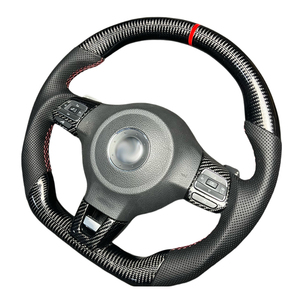 Adecuado para Golf MK4 MK5 MK6 GTS R <span class=keywords><strong>GLI</strong></span> GTI GTD El <span class=keywords><strong>volante</strong></span> deportivo de fibra de carbono se puede actualizar a <span class=keywords><strong>MK7</strong></span> Nuevo modelo - Product Image 2