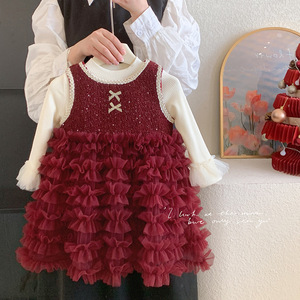 Vestido de Princesa de Encaje de Alta Calidad para Niña, Vestido de Princesa de Ensueño con Estrellas Brillantes, Vestido de Fiesta para Niñas - Product Image 2