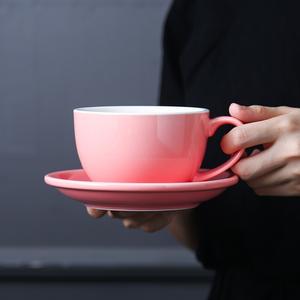 Ensemble de tasses de café et sous-tasses 12 OZ, en porcelaine, couleur de café, vendu par lot - Product Image 6