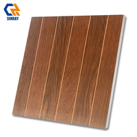 Suministro al por Mayor de Baldosas de Madera Rústica para Interiores, de Doble Uso, para Piso y Pared, 600x600mm/800x800mm, 9mm de Grosor, Resistentes al Desgaste y a los Ácidos