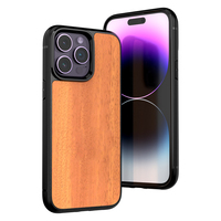 Coque arrière de téléphone en bois de bambou de haute qualité, accessoires de coque en bois de téléphone portable personnalisé pour Iphone 14 Pro Max