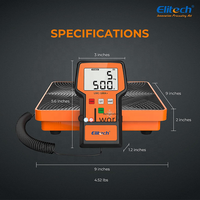 Balance de charge de réfrigérant Elitech LMC-100A, balances de récupération de fréon numériques électroniques HVAC pour automobile AC