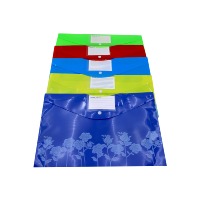 Carpeta Transparente A4 al por Mayor, Carpeta de Plástico Expandible para Documentos, Carpeta con Diseño Floral y Asa para Organización Estudiantil