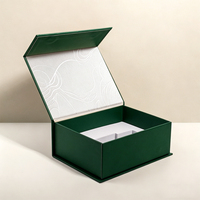 Boîte cadeau de luxe en carton rigide en forme de livre rouge, avec logo personnalisé d'usine, faible MOQ, fermeture magnétique, avec mousse