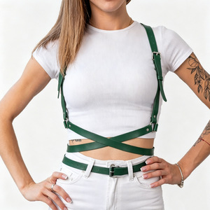 Ceinture Punk en Cuir PU Noir <span class=keywords><strong>pour</strong></span> Femme, Harnais Gothique Ajustable, Ceintures de <span class=keywords><strong>Taille</strong></span> <span class=keywords><strong>pour</strong></span> Tenues de Rave, Robes d'Halloween, Accessoires de Fête - Product Image 6