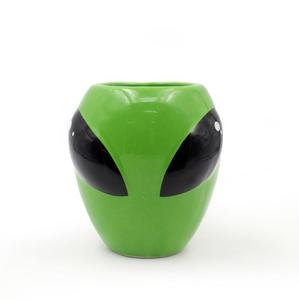 Cangkir Teh Kopi Keramik Hijau Mengkilap 3D Ruang Angkasa UFO Cangkir Alien Menarik Hadiah untuk Anak Laki-laki 13 Oz(400 Ml) Mug Alien - Product Image 5