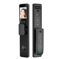 Cerradura Inteligente con Reconocimiento Facial y Batería de Litio de Alta Capacidad de 4200 mAh, Alta Seguridad, Apta para Varios Tipos de Puertas