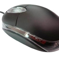 Souris optique filaire USB de petite taille, universelle, noire, lumineuse, mini souris, 11 boutons, design ergonomique, photoélectrique, vente en gros d'usine