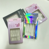 Boîte vide personnalisée pour ranger les faux ongles, lot de 10 pièces, avec insertion de faux ongles par EVA et Blister, emballage pour manucure, vente en gros