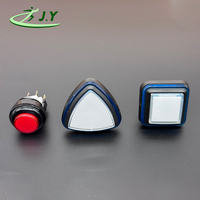 Harga Grosir OEM/ODM JY Tombol Tekan Plastik Merah 29mm Beriluminasi untuk Mesin Game Arcade Simulator Konsol Bahasa Inggris