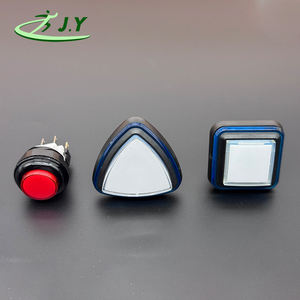 JY OEM/ODM Prix de gros Bouton poussoir momentané rouge lumineux de 29 mm pour simulateur de <span class=keywords><strong>jeu</strong></span> d'arcade, pièces de console - Product Image 4