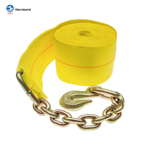 Correa de Poliéster Plana HIDEA con Gancho de Anclaje de Cadena G70, 4"x30', 26,000 LBS, <span class=keywords><strong>Eslinga</strong></span> de Cincha <span class=keywords><strong>para</strong></span> Control de <span class=keywords><strong>Carga</strong></span> en Camiones - Product Image 1