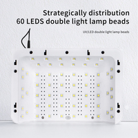 SNRQI Séchoir à ongles UV LED professionnel à prix bas, lampe UV haute puissance 72W pour ongles avec repose-main, lampe UV pour ongles