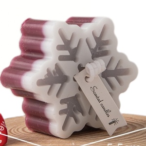 <span class=keywords><strong>Velas</strong></span> Aromáticas de Copo de Nieve Navideño, Modelado Creativo al <span class=keywords><strong>por</strong></span> <span class=keywords><strong>Mayor</strong></span> para Adornos del Hogar, Regalos Transfronterizos y Recuerdos para Diwali - Product Image 3