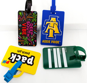 Etiqueta de Equipaje de Silicona PVC Personalizada, Diseño Único, para Maletas, Venta al Por Mayor - Product Image 1