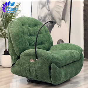 Foshan moderno personalizzato europeo a dondolo girevole trapuntato in pelle naturale sedia reclinabile sedia reclinabile india sedia reclinabile elettrica - Product Image 4