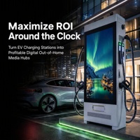 Station de recharge commerciale pour véhicules électriques DC, nouvelle, 60 kW-200 kW, 400 V, 250 A, niveau 3, chargeur rapide OCCP pour la recharge des VE