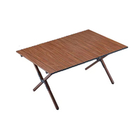 Mesa de pícnic portátil de aluminio ligero plegable rápido altura ajustable almacén de 4 estaciones al aire libre interior Camping comedor