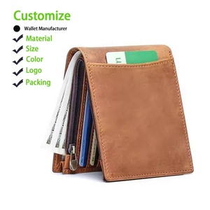 2025 Luxury Women's Vintage Real Leather Purse <b>RFID</b> Genuine Leather <b>Wallet</b> With ID Window for Men - Product Image 1