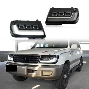 Feux de croisement LED DRL Feux de jour à 3 lentilles 12V Neuf 6000K 25W 2500 Lumens pour Land Cruiser LC100 1998-2003 - Product Image 2