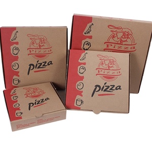 Wholesale Cheap Custom with Logo 9 10 12 15 16 inch 30x30 25 33 35 40 cm Cardboard Packaging Corrugated Delivery Pizza Box