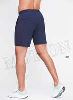 Hommes patchwork glace soie fitness décontracté quart pantalon basket-ball pantalon nylon course shorts