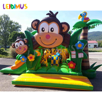 Château sautant gonflable de jeux de singe bon marché commercial pour des enfants