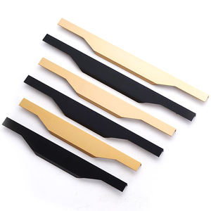 Profilo a buon mercato cina all'ingrosso maniglia del gabinetto mobili d'oro in lega di alluminio semplice <span class=keywords><strong>Hardware</strong></span> per il guardaroba tira camera da letto - Product Image 2