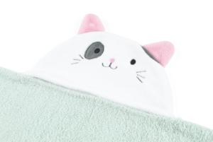 Peignoir <span class=keywords><strong>de</strong></span> <span class=keywords><strong>bain</strong></span> en coton pur tricoté à séchage rapide avec capuche <span class=keywords><strong>de</strong></span> dessin animé pour enfants HONYAU - Product Image 3