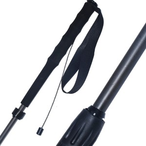 Bastones de Trekking Ultraligeros de Fibra de Carbono Okhealing, Plegables en 5 Secciones, Portátiles, Acabado Negro Mate - Product Image 1