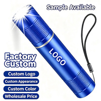 Lampe torche LED rechargeable et zoomable, haute luminosité, en aluminium, mini lampe portable pour la randonnée, les situations d'urgence, la promenade avec le chien, le camping en plein air