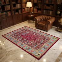 Modern Persian Pure Silk Handmade Carpet Luxury Hand Knotted Designer Anti-Slip Rug Premium Home Decoration Villa Living Room