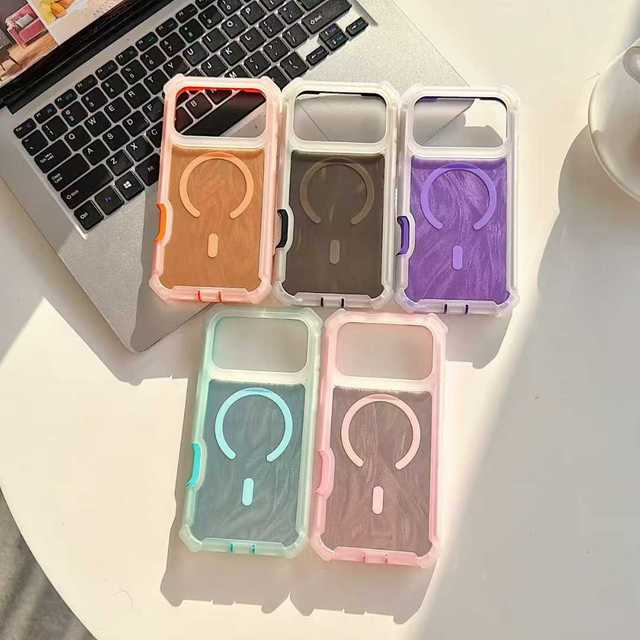 Magnetic Shockproof Phone Case for iPhone 17 Pro Max Factory Wholesale Rugged Protective Cover with Wireless Charging