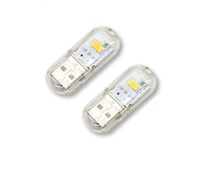 USB Flash Drive ที่ชาร์จไฟกลางคืนแบบพกพาแสงสีขาว/แสงนุ่มความสว่างสูง USB โคมไฟกลางคืนคอมพิวเตอร์ - Product Image 1