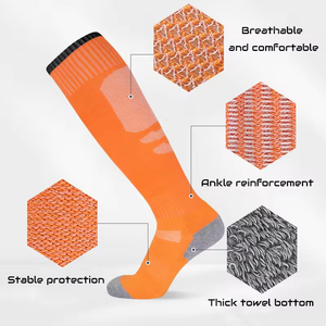 Customizable Nylon Cotton Compression Sports <b>Socks</b> Thickened Arch Knitted Football <b>Socks</b> Custom Print - Product Image 6