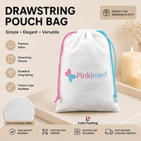 Pochette en flanelle à cordon pour accessoires électroniques, sac en velours doux pour écouteurs, câbles et batteries externes, housse anti-poussière personnalisable avec logo, vente en gros