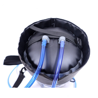 Ensemble de douche solaire portable pour la plage Camping randonnée voyages sac en plastique avec pompe à pied à pression