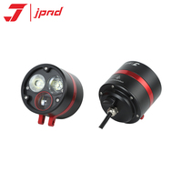 Feux auxiliaires de moto J3B super lumineux 120W, faisceau haut et bas, lumière blanche, feu antibrouillard jaune, LED 3 lentilles