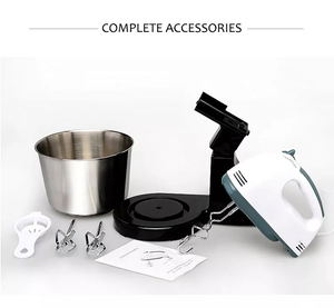 OEM <b>Electric</b> Egg Beater Stainless Steel 2-in-1 Kitchen Household Food Mixer Stand/<b>Table</b> Cake Baking Accessory Handheld USB Power - Product Image 4