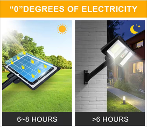 Lampe solaire LED de jardin tout-en-un étanche IP66 120W avec détecteur de mouvement 5000K lumière du jour extérieure - Product Image 4