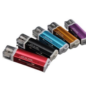 เครื่องอ่านการ์ด Rocketek 4 in 1 USB 2.0 อลูมิเนียมอัลลอยด์ สำหรับการ์ดหน่วยความจำ Mini SD TF สำหรับแล็ปท็อปแบบพกพา - Product Image 4