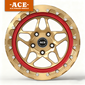 Nouvelles jantes en aluminium forgé Beadlock <span class=keywords><strong>de</strong></span> 15'', 16'', 17'', 18'', 19'', 20'' moletées, 5 ou 6 trous, entraxe 40mm 25mm, <span class=keywords><strong>centre</strong></span> 98mm pour <span class=keywords><strong>BMW</strong></span> M4 F82 E92 M3 - Product Image 3