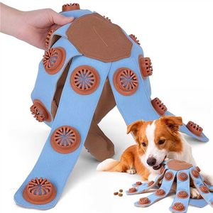 ZMaker Yeni Özel İnteraktif Ahtapot Köpek Bulmaca Oyuncağı Yavaş Besleyici Bulmaca Yiyecek Dağıtıcısı Çiğneme Oyuncağı Orta ve Büyük Boy Köpekler İçin - Product Image 1