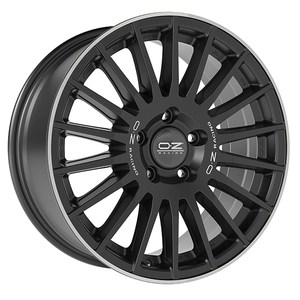 CERCHI DANS LEGA RALLYE DÉSERT 8x18 5x120 ET 55 MATT NOIR ARGENT LET. LÈVRE DIAMANT - Product Image 1