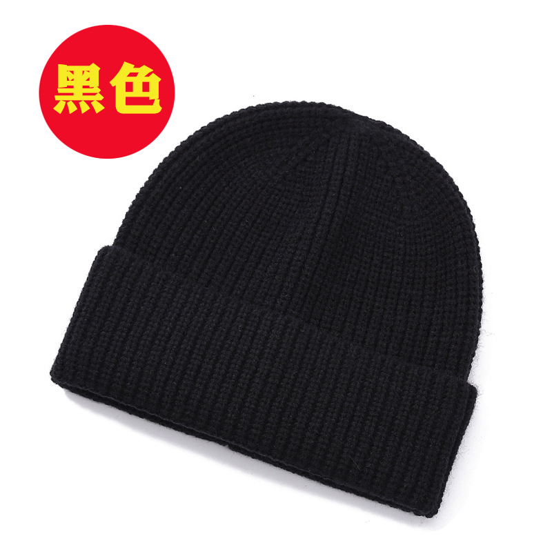 custom logo Winter hat for men and women lovers Thickened warm acrylic knitted beanies Casual pullover cap