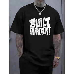 T-shirt de haute qualité 100% coton, taille plus, impression numérique personnalisée, logo, 230 g/m², t-shirt uni à col rond pour homme, t-shirt personnalisé - Product Image 3