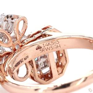 Bague en or sertie de diamants de qualité supérieure pour femmes, élégante, luxueuse, cadeau de fiançailles, de mariage, bijoux fins, style brillant - Product Image 2
