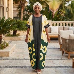 2026 New Fashionable <strong>Kaftan</strong> V-neck Hot Diamond Daily Casual African Ankara <strong>Summer</strong> Women's Boubou Elegant Dress - Product Image 4